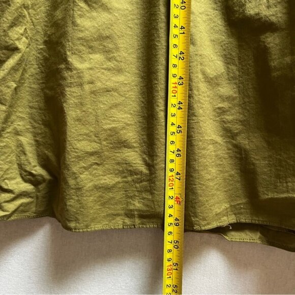 Zara Green v neck button button shirt maxi cotton dress Sz XS - Picture 11 of 15